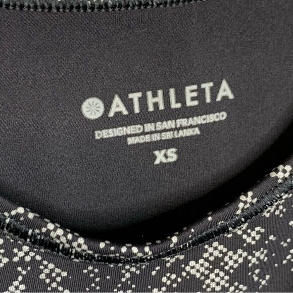 Athleta Shanti Viper Reflective midi crop tank black - Picture 5 of 7